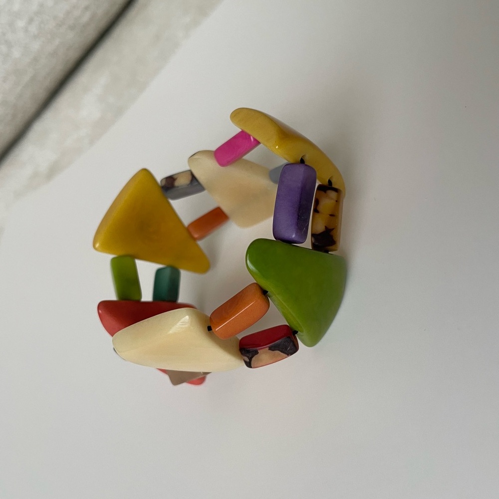 Colorful Geometric Beaded Bracelet